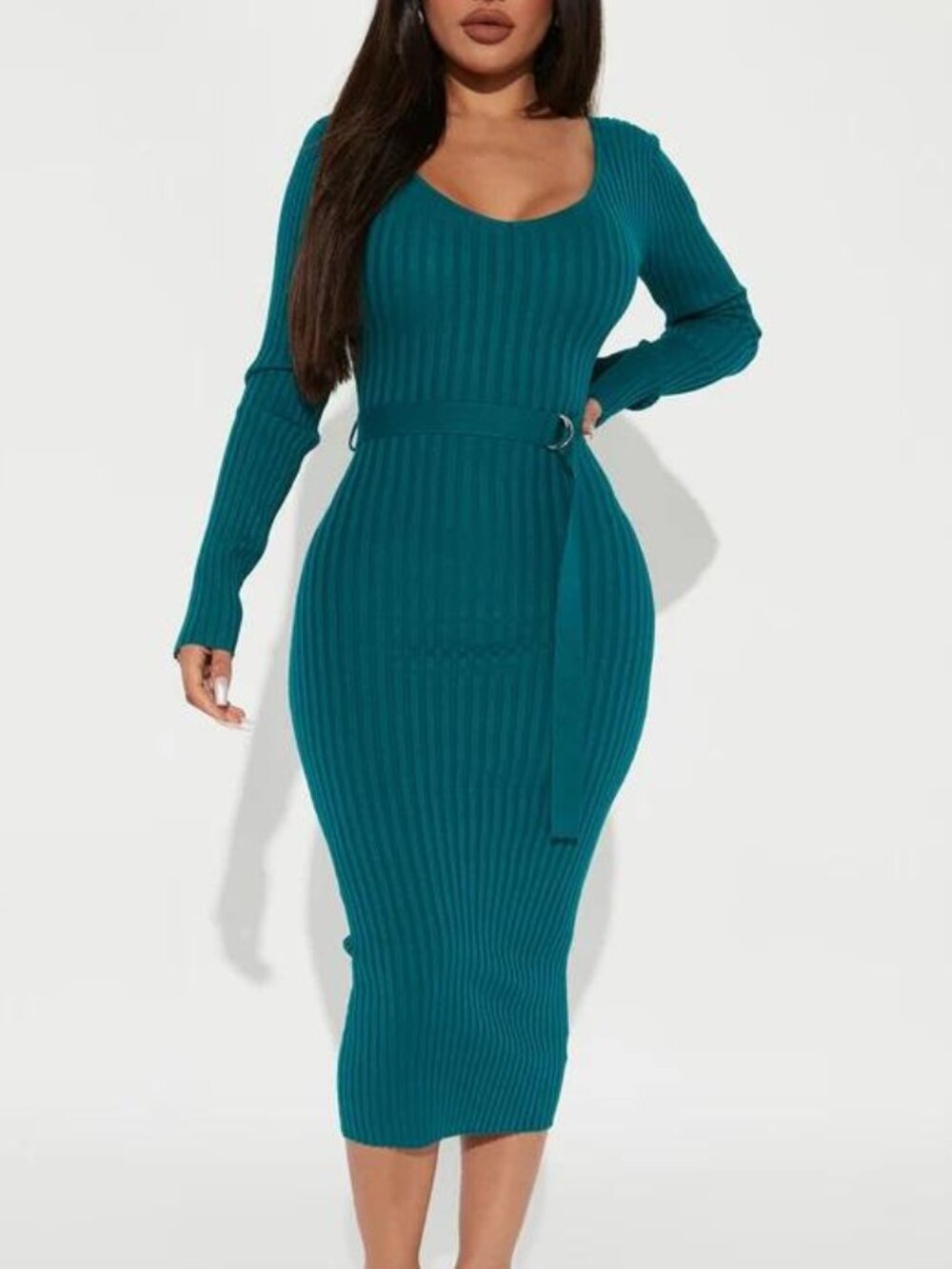 NWT Teal Sweater Dress Large